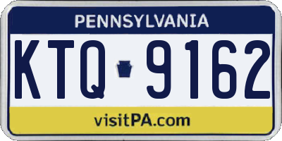PA license plate KTQ9162