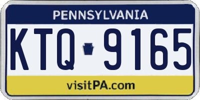 PA license plate KTQ9165