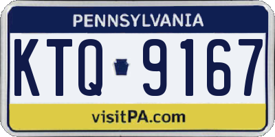 PA license plate KTQ9167