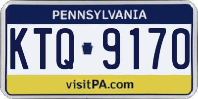 PA license plate KTQ9170