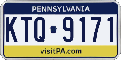 PA license plate KTQ9171