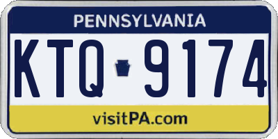 PA license plate KTQ9174