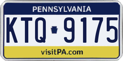 PA license plate KTQ9175