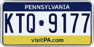 PA license plate KTQ9177