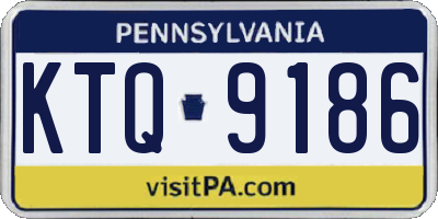 PA license plate KTQ9186
