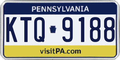 PA license plate KTQ9188