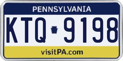 PA license plate KTQ9198