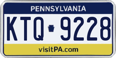 PA license plate KTQ9228