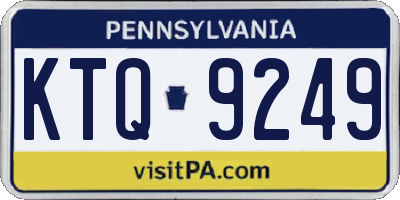PA license plate KTQ9249
