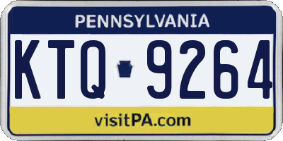 PA license plate KTQ9264