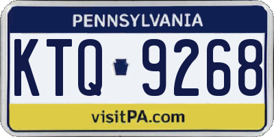 PA license plate KTQ9268