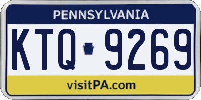 PA license plate KTQ9269