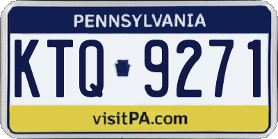 PA license plate KTQ9271