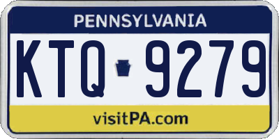 PA license plate KTQ9279