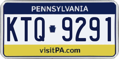 PA license plate KTQ9291