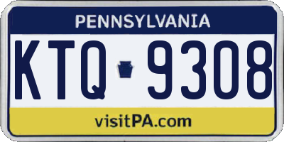 PA license plate KTQ9308