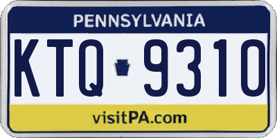 PA license plate KTQ9310