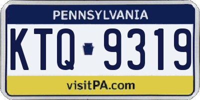 PA license plate KTQ9319