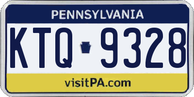 PA license plate KTQ9328