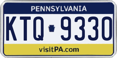 PA license plate KTQ9330