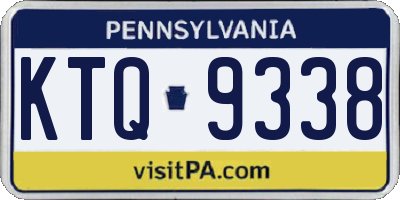 PA license plate KTQ9338
