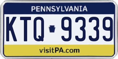 PA license plate KTQ9339