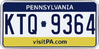 PA license plate KTQ9364