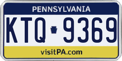 PA license plate KTQ9369