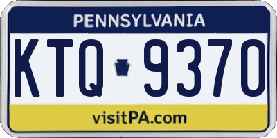 PA license plate KTQ9370