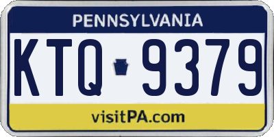 PA license plate KTQ9379