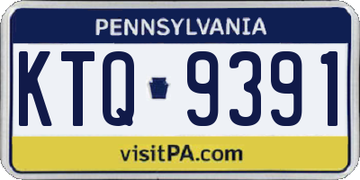 PA license plate KTQ9391