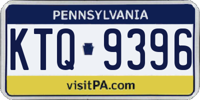 PA license plate KTQ9396