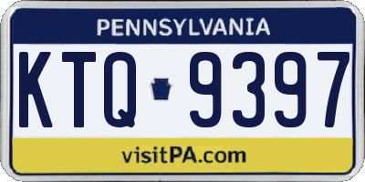 PA license plate KTQ9397