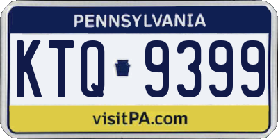PA license plate KTQ9399