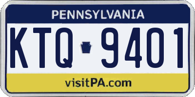PA license plate KTQ9401