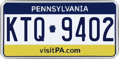 PA license plate KTQ9402