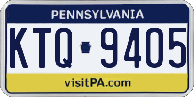 PA license plate KTQ9405