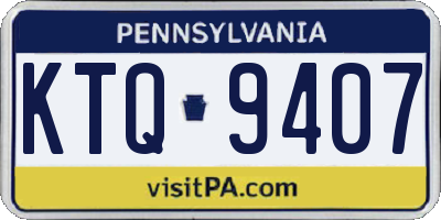 PA license plate KTQ9407