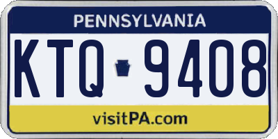 PA license plate KTQ9408