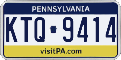 PA license plate KTQ9414