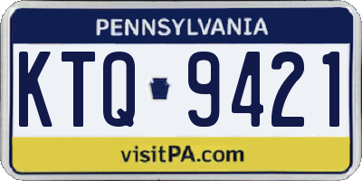 PA license plate KTQ9421