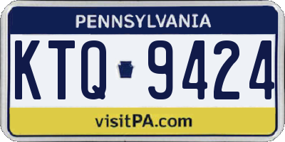 PA license plate KTQ9424