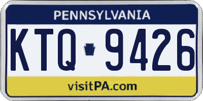 PA license plate KTQ9426