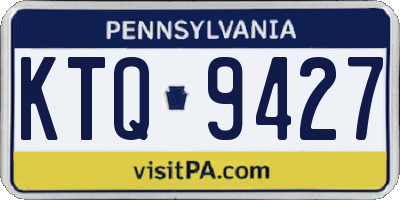 PA license plate KTQ9427