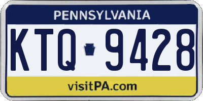 PA license plate KTQ9428