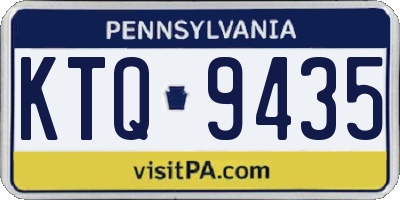 PA license plate KTQ9435