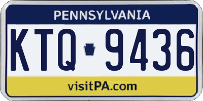 PA license plate KTQ9436