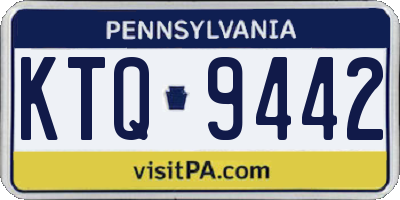PA license plate KTQ9442