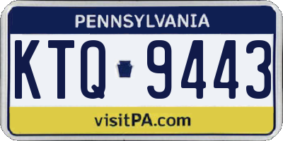 PA license plate KTQ9443