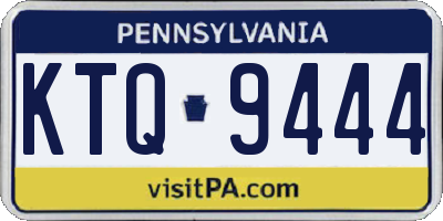 PA license plate KTQ9444